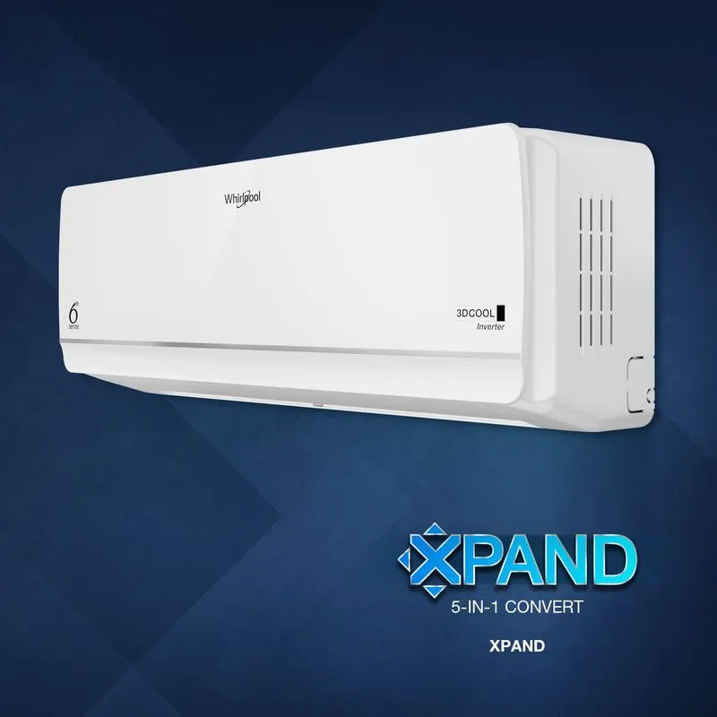 Whirlpool 1.5 Ton 5 Star, 3DCOOL Inverter Split AC (3DCOOL 15T 5S INV EXP S5M2PB1, Copper, Convertible 5-in-1 6th Sense Technology, 3D Technology, Stabilizer Free Operation, HD Filter White) - Image 6