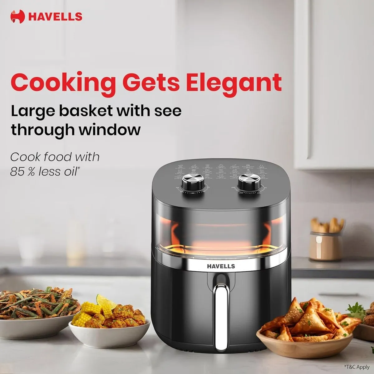 Prolife Stellar Chef 5.5L Digital Air Fryer | Oil-Free Cooking | Black - Image 3