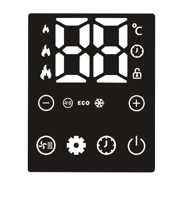Russell Hobbs ROR11DF 2900W 11-Fin Oil Filled Radiator Room Heater | Smart Digital Heating, 24H Timer, 3 Intelligent Modes, Safety Protection | LED Touch, Foldable Wheels - Image 2