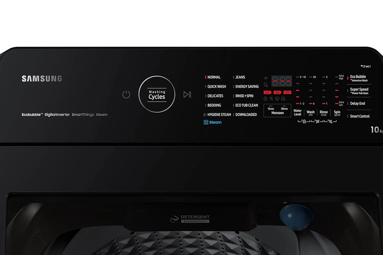 Samsung 10 Kg '5 star Ecobubble™ Wi-Fi Inverter Fully Automatic Top Load Washing Machine (WA10BG4686BRTL, Rose Brown), Bubble Storm &amp; Super Speed technology (Open Box / Without Box) - Image 3