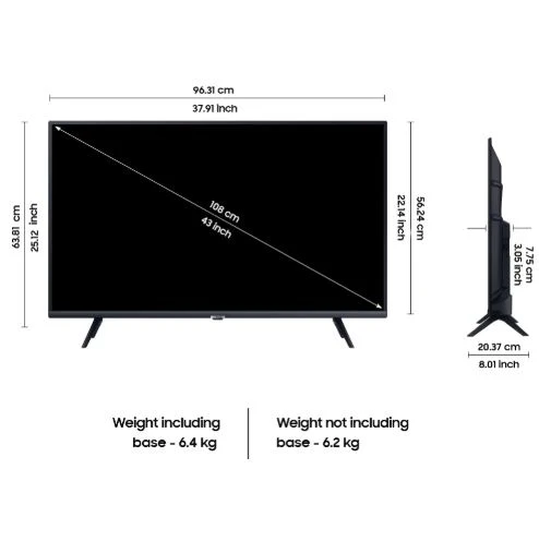 Samsung 108 cm (43 inches) Full HD Smart LED TV, UA43F5500FUXXL, Black - Image 5