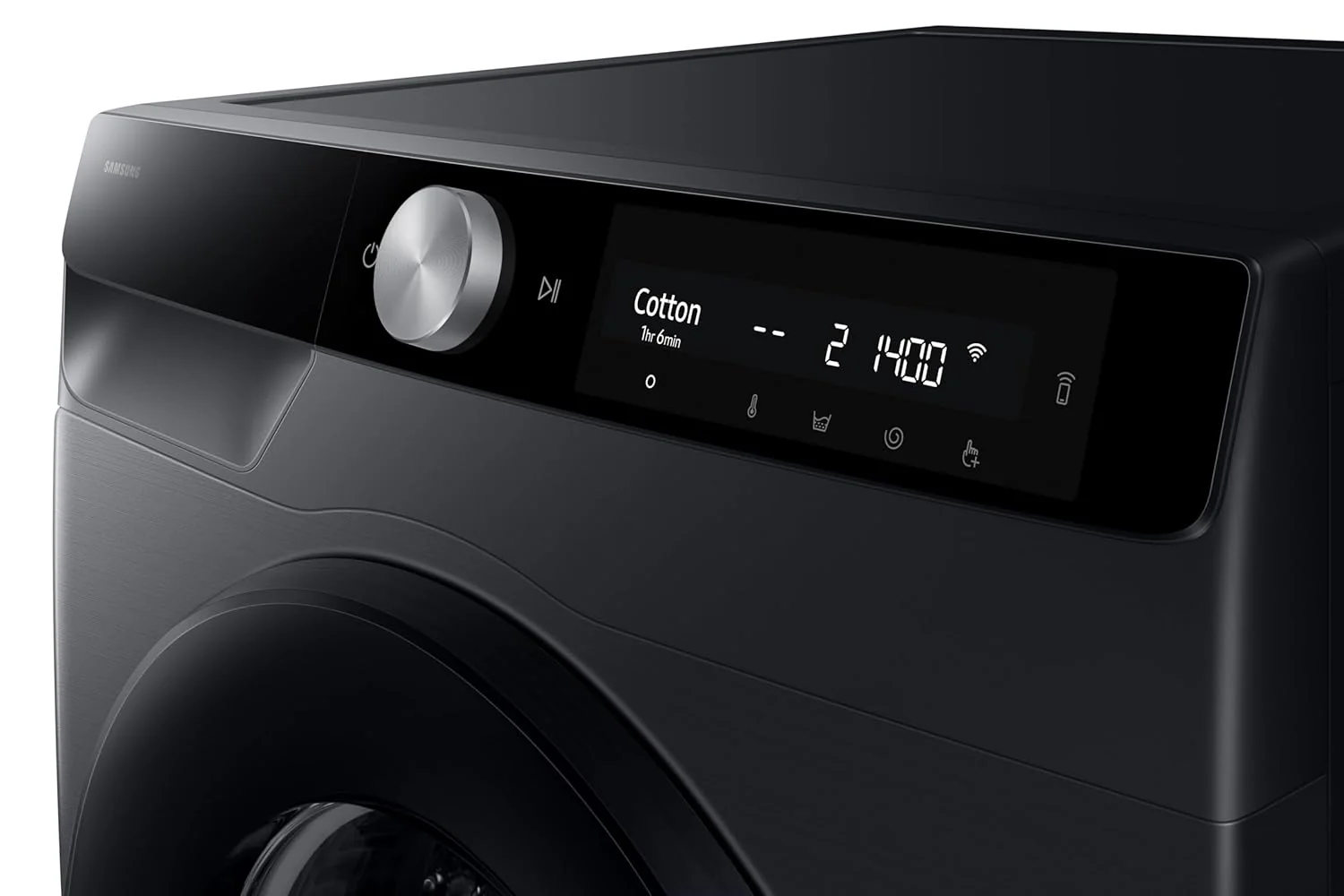 Samsung 12 kg, 5 Star, AI Control, Super Speed, Wi-Fi, Hygiene Steam with Inbuilt Heater, Digital Inverter, Fully-Automatic Front Load Washing Machine (WW12DG6B24ABTL, Black) - Image 6