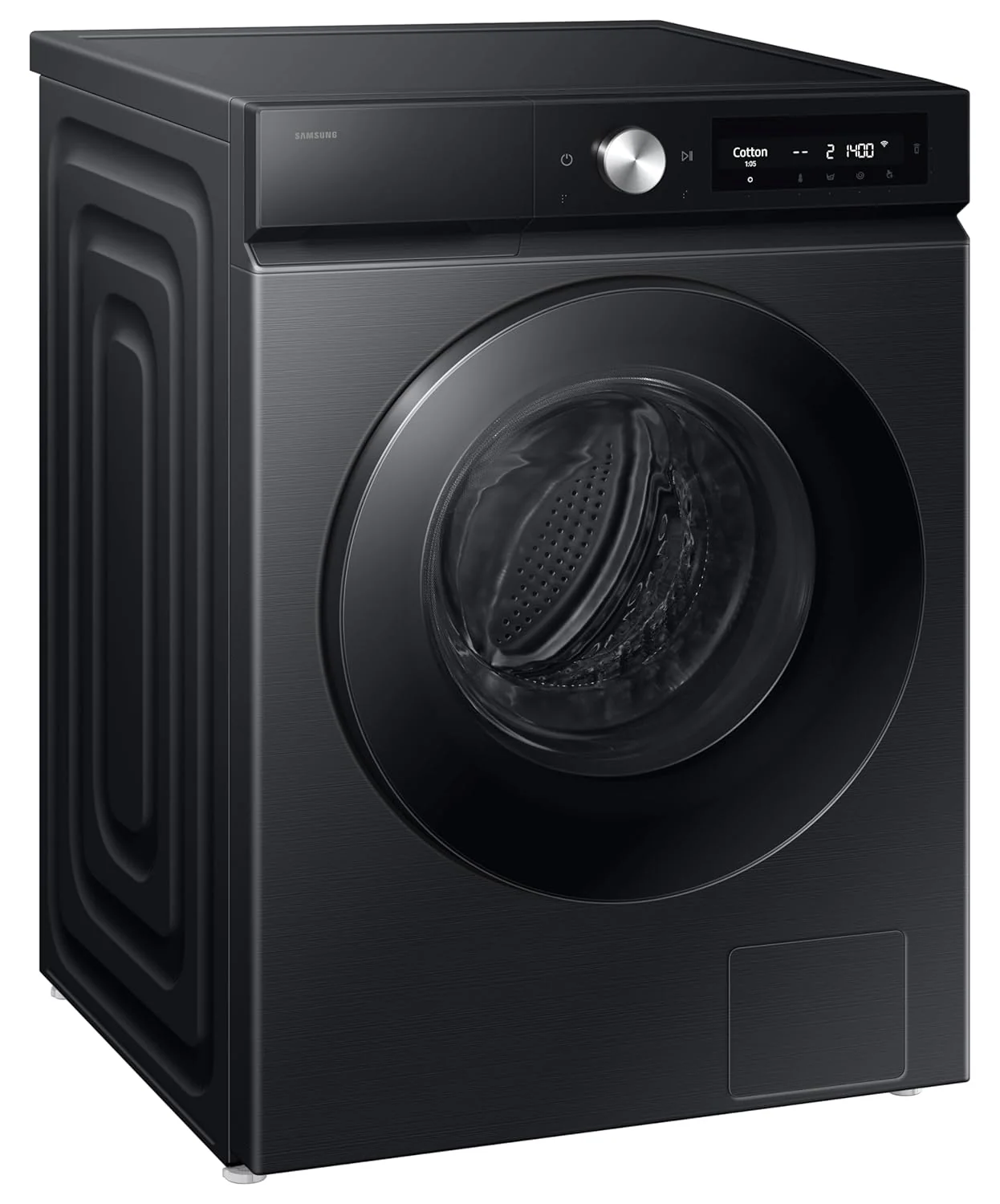 Samsung 12 kg (Wash) / 7 kg (Dry), 5 Star, AI EcoBubble, AI Control, AI Energy Mode, Air Wash, Hygiene Steam, Wi-Fi, Digital Inverter, Fully-Automatic Front Load Washer Dryer (WD12FB7B34GBTL, Black) - Image 4