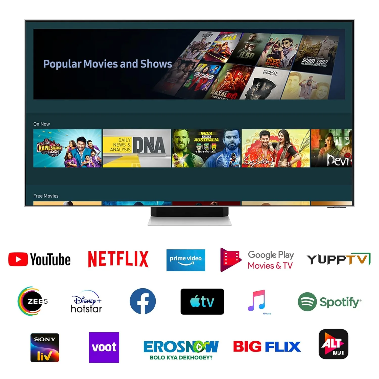 Samsung 138 cm (55 inches) 4K Ultra HD Smart NEO QLED TV QA55QN95BAKLXL (Bright Silver) - Image 7