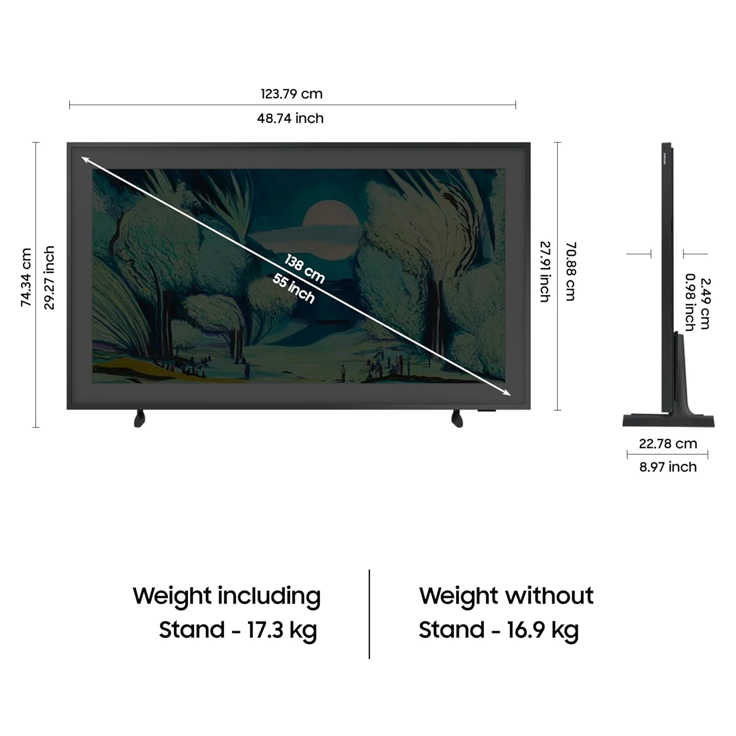 Samsung 138 cm (55 inches) The Frame Series 4K Ultra HD Smart QLED TV QA55LS03FAULXL - Image 4