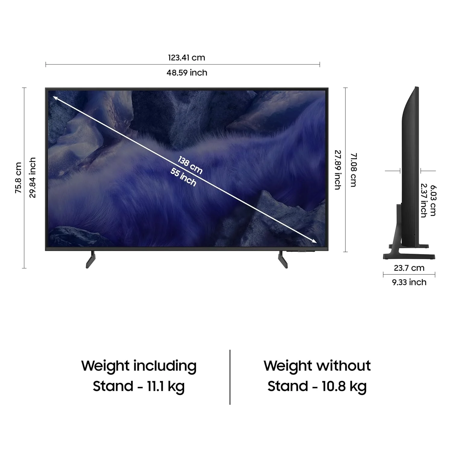 Samsung 140 cm (55 inches) Vision AI 4K Ultra HD Smart QLED TV - Image 2
