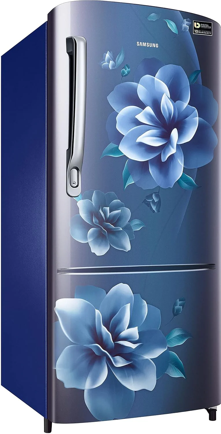 Samsung 183 L, 3 Star, Digital Inverter, Direct-Cool Single Door Refrigerator (RR20C2723CU/NL, Camellia Blue) - Image 9