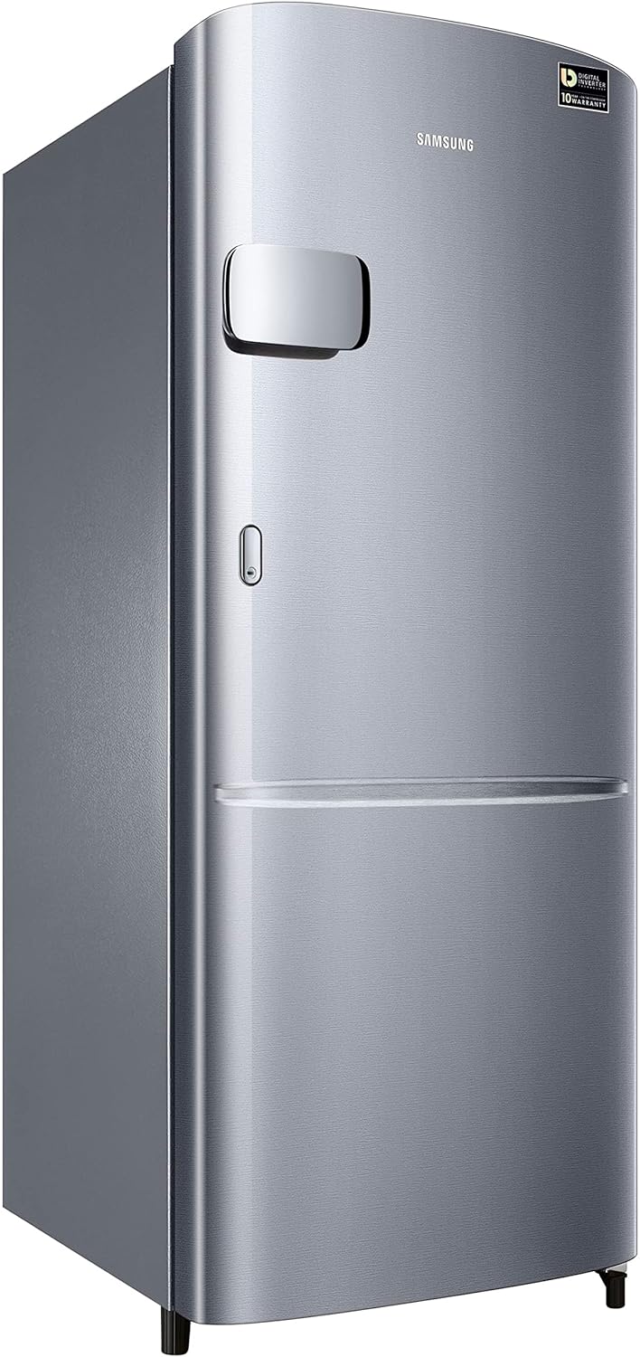 Samsung 183 L, 3 Star, Digital Inverter, Direct-Cool Single Door Refrigerator (RR20C2Y23S8/NL, Silver, Elegant Inox) - Image 9