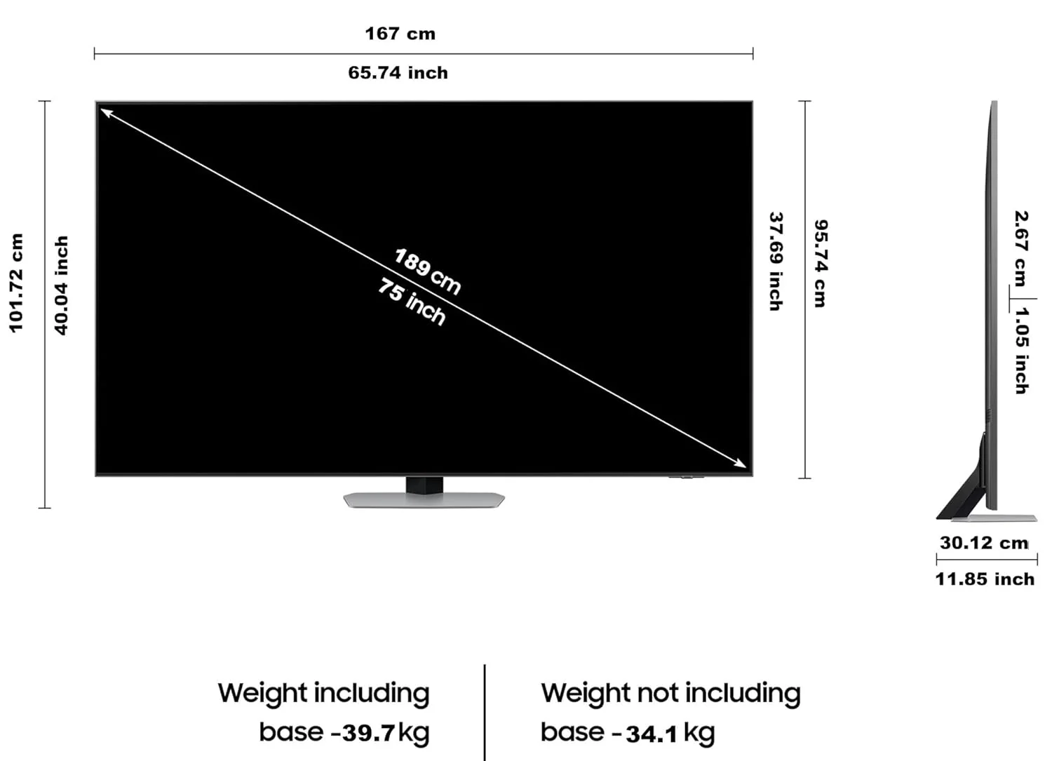 Samsung 189 cm (75 inches) 4K Ultra HD Smart Neo QLED TV QA75QN90C (Carbon Silver) - Image 4