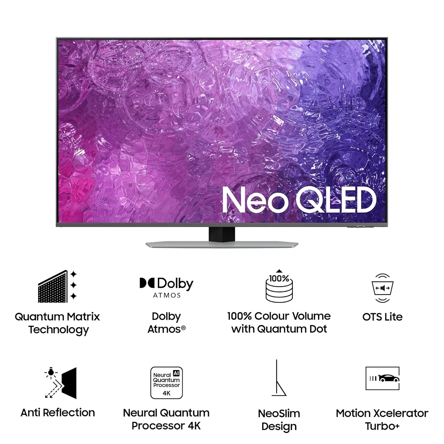 Samsung 189 cm (75 inches) 4K Ultra HD Smart Neo QLED TV QA75QN90C (Carbon Silver) - Image 9