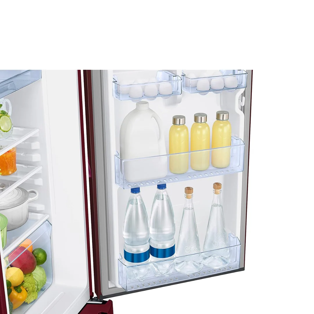 Samsung 189L 5 Star Inverter Direct-Cool Single Door Refrigerator (RR21C2H25RZ/HL,Midnight Blossom Red) Base Stand Drawer ,Free 1 Year Extended warranty - Image 6