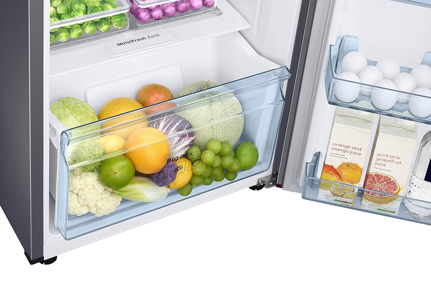 Samsung 236L 2 Star Inverter Frost-Free Convertible 3 In 1 Double Door Refrigerator Appliance (RT28C3732S8/HL,Elegant Inox) - Image 6