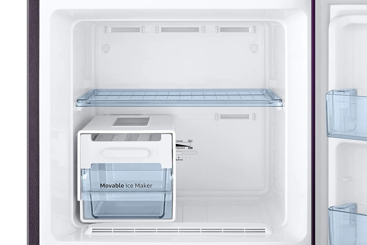 Samsung 236L 2 Star Inverter Frost-Free Double Door Refrigerator (RT28C31429R/HL,Paradise Bloom Purple) Base Stand Drawer - Image 6