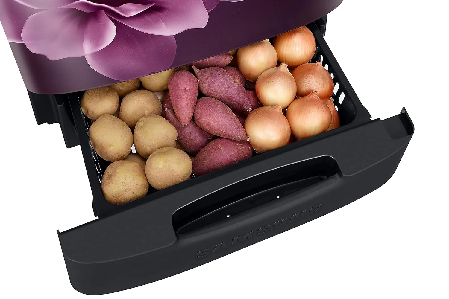 Samsung 246L 3 Star Inverter Direct-Cool Single Door Refrigerator Appliance (RR26C3893CR/HL,Camellia Purple) Base Stand Drawer - Image 4