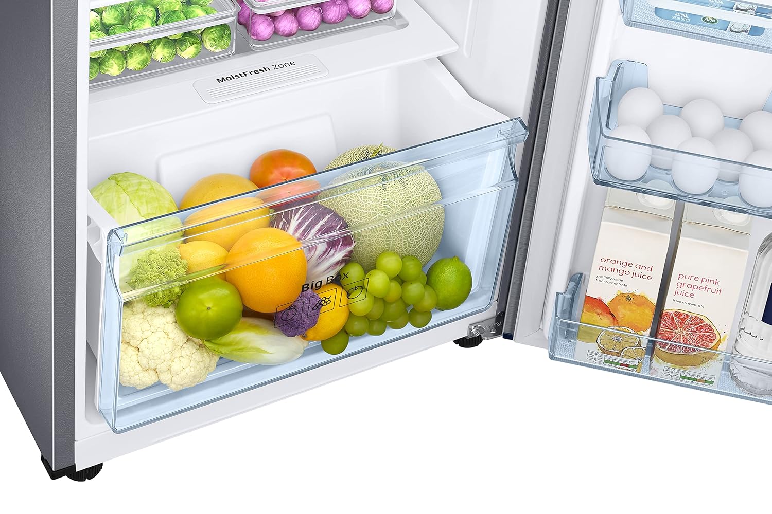 Samsung 256L 2 Star Inverter Frost-Free Convertible 3 In 1 Double Door Refrigerator Appliance (RT30C3732S8/NL,Elegant Inox) - Image 4