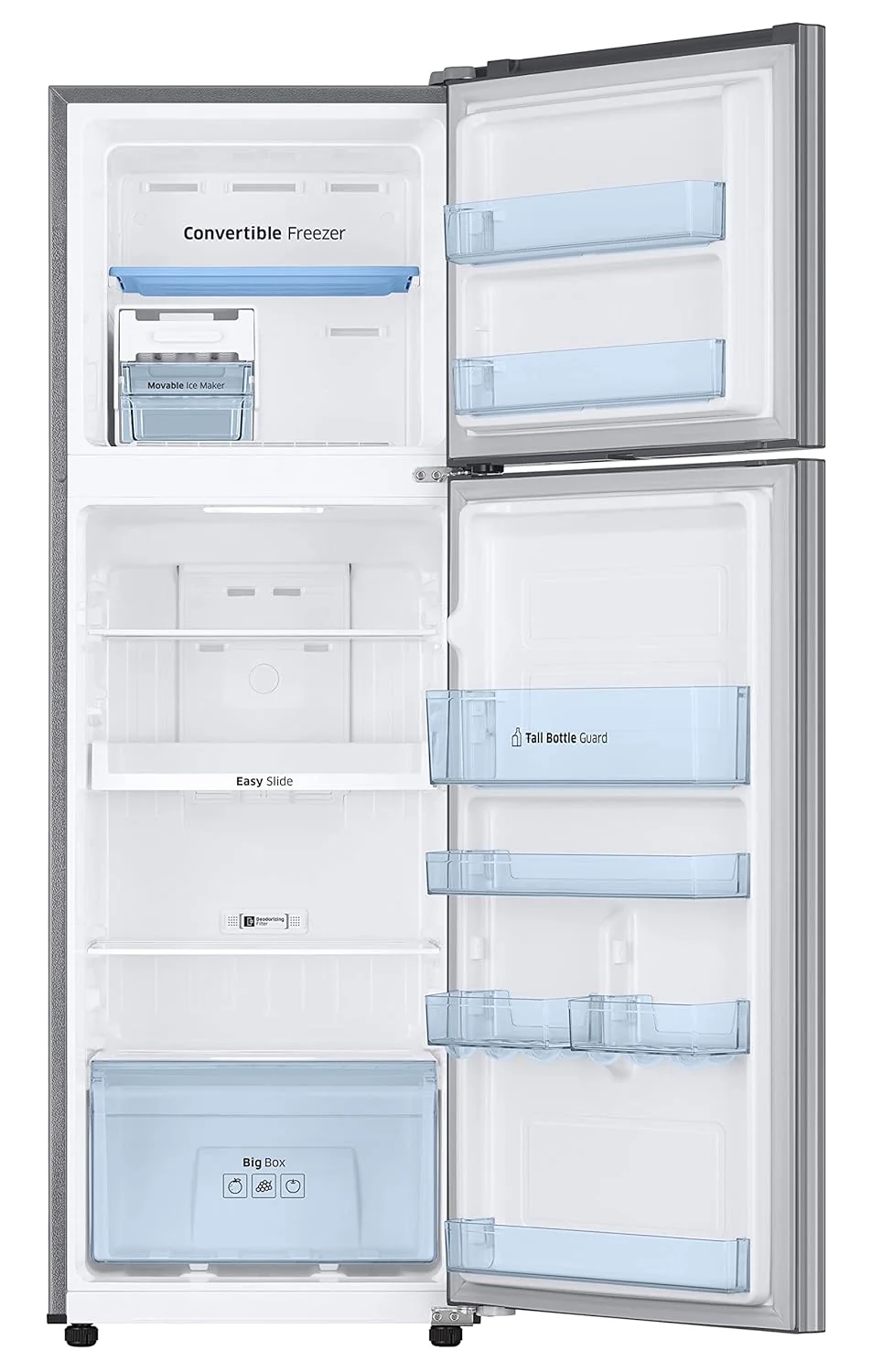 Samsung 256L 2 Star Inverter Frost-Free Convertible 3 In 1 Double Door Refrigerator Appliance (RT30C3732S8/NL,Elegant Inox) - Image 9