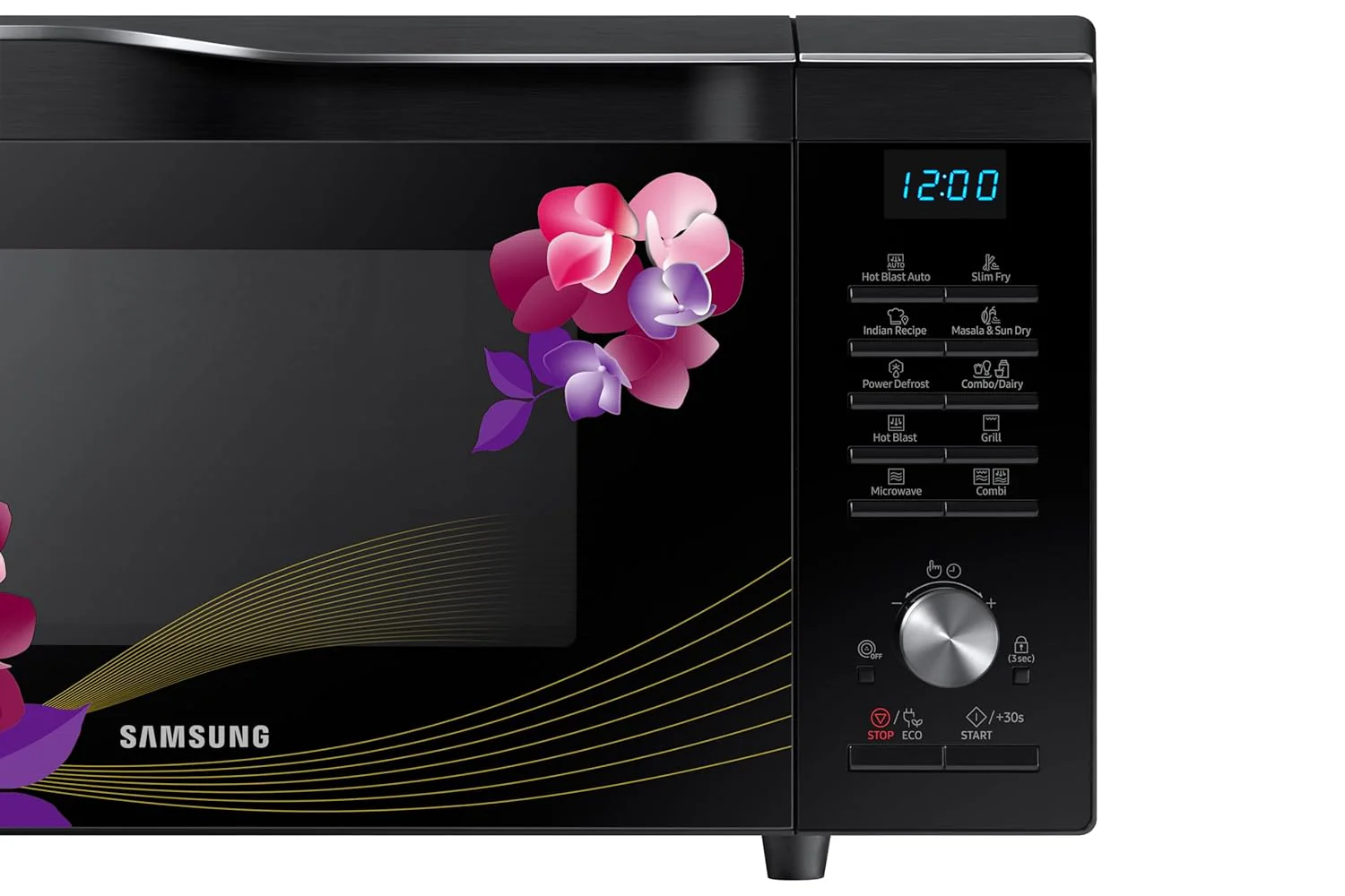 Samsung 28L Convection Microwave Oven (MC28M6036CH/TL, Black &amp; Pattern, 10 Yr warranty) - Image 4