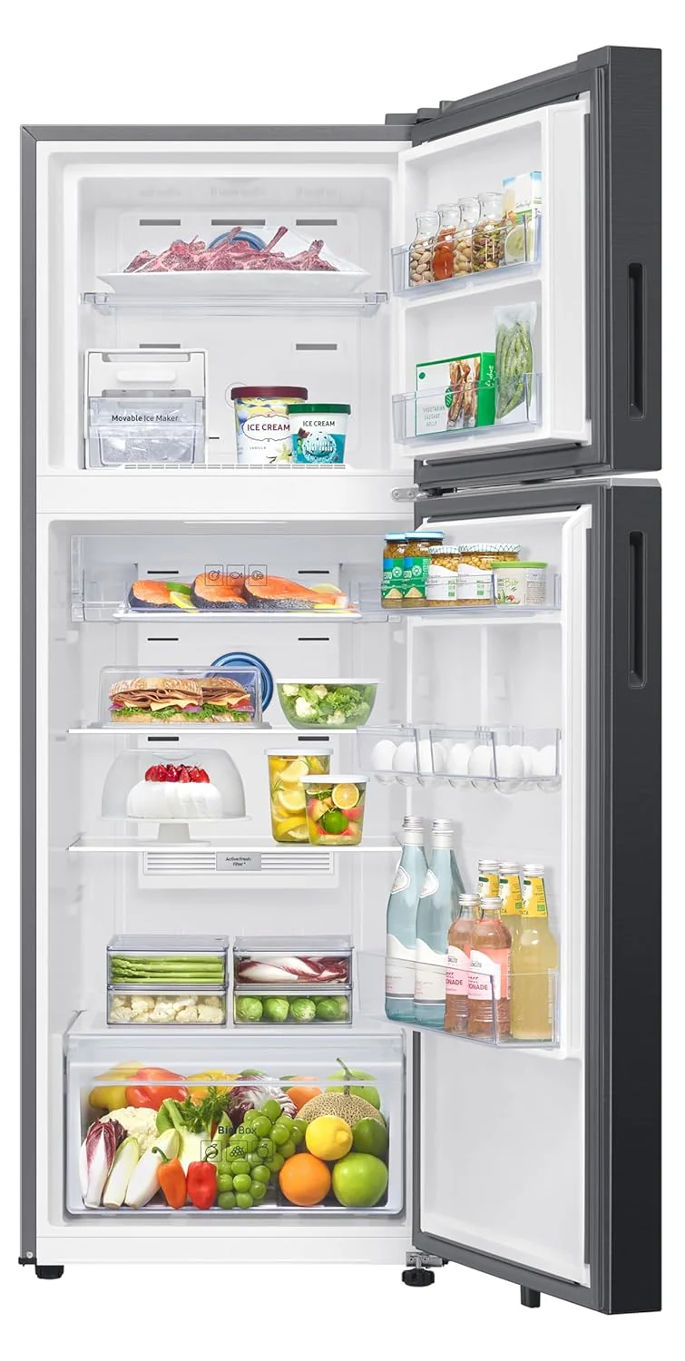 Samsung 330 L, 3 Star, Convertible 5-in-1, Digital Inverter, Frost Free Double Door, WiFi Enabled Bespoke AI Refrigerator (RT34DG5A4DB1HL, Black Matte, Black) - Image 2