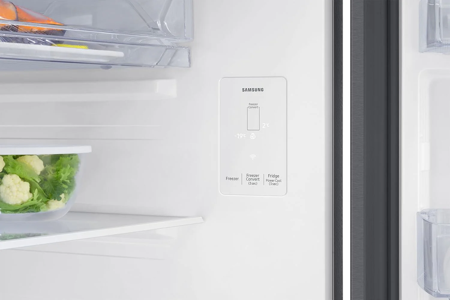 Samsung 330 L, 3 Star, Convertible 5-in-1, Digital Inverter, Frost Free Double Door, WiFi Enabled Bespoke AI Refrigerator (RT34DG5A4DSLHL, Real Steel, Silver - Image 5