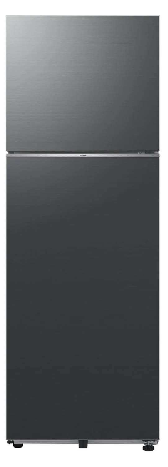 Samsung 350 L, 3 Star, Convertible 5-in-1, Digital Inverter, Frost Free Double Door, WiFi Enabled Bespoke AI Refrigerator (RT38DG5A4DB1HL, Black Matte, Black)