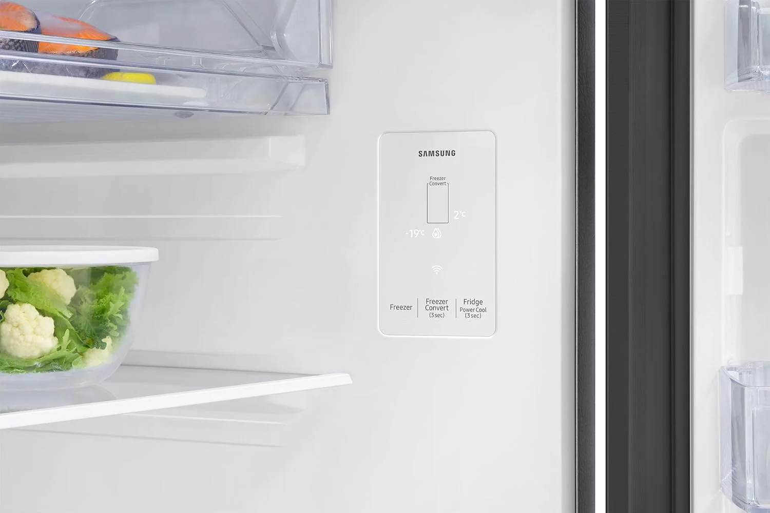 Samsung 350 L, 3 Star, Convertible 5-in-1, Digital Inverter, Frost Free Double Door, WiFi Enabled Bespoke AI Refrigerator (RT38DG5A4DB1HL, Black Matte, Black) - Image 5