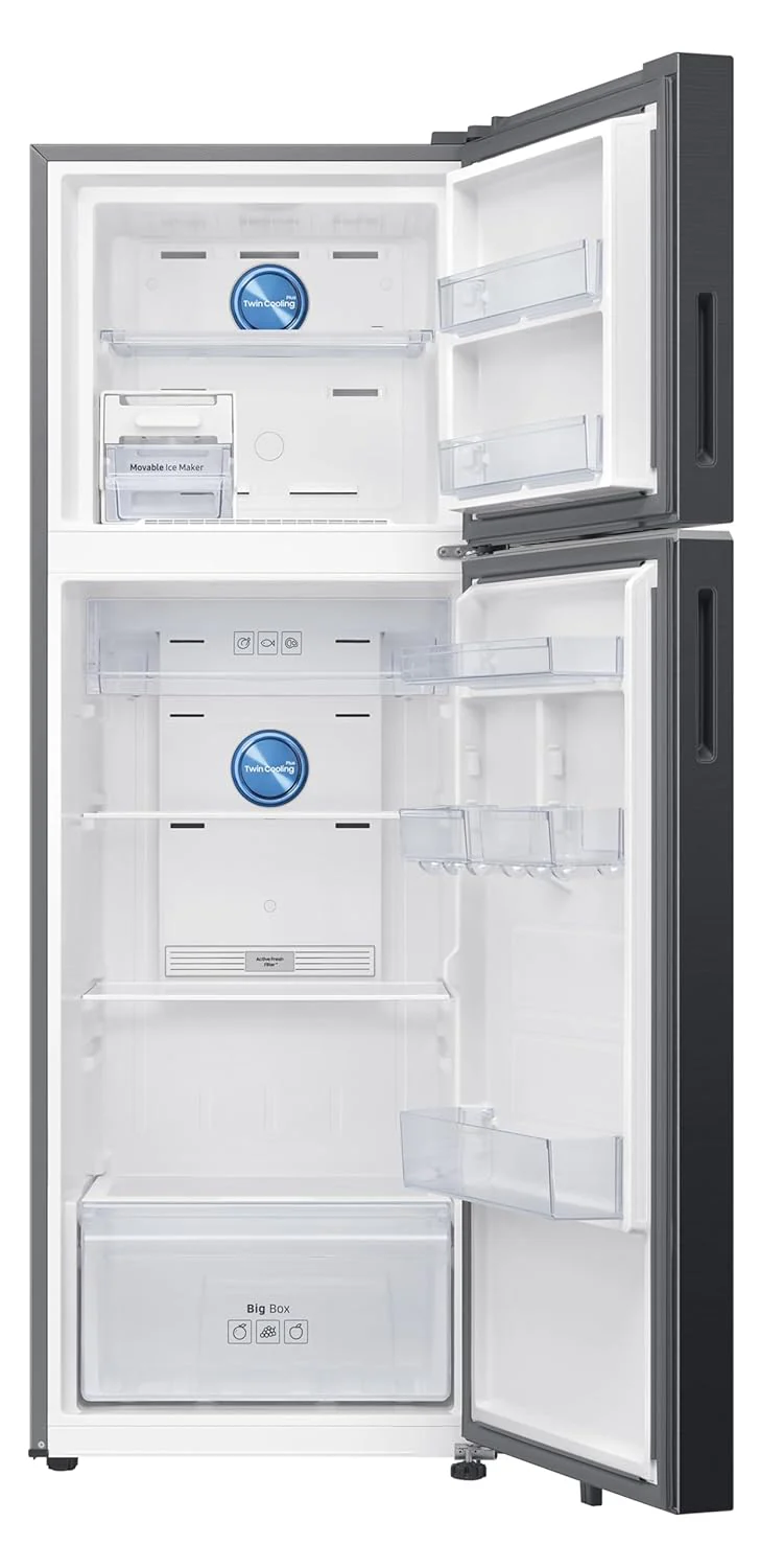 Samsung 350 L, 3 Star, Convertible 5-in-1, Digital Inverter, Frost Free Double Door, WiFi Enabled Bespoke AI Refrigerator (RT38DG5A4DB1HL, Black Matte, Black) - Image 8