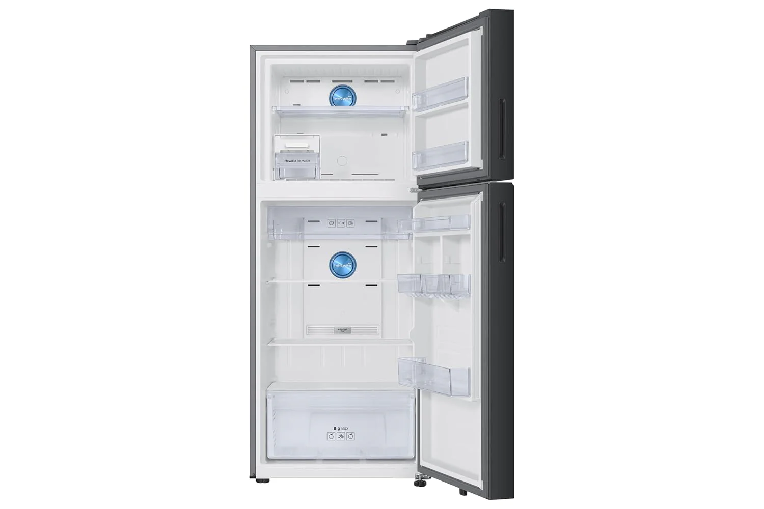 Samsung 396 L, 2 Star, Convertible 5-in-1, Digital Inverter, Frost Free Double Door, WiFi Enabled Bespoke AI Refrigerator (RT41DB6A4B22HL, Clean Black) - Image 2