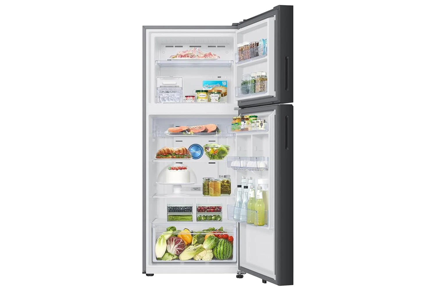 Samsung 396 L, 2 Star, Convertible 5-in-1, Digital Inverter, Frost Free Double Door, WiFi Enabled Bespoke AI Refrigerator (RT41DB6A4B22HL, Clean Black) - Image 7