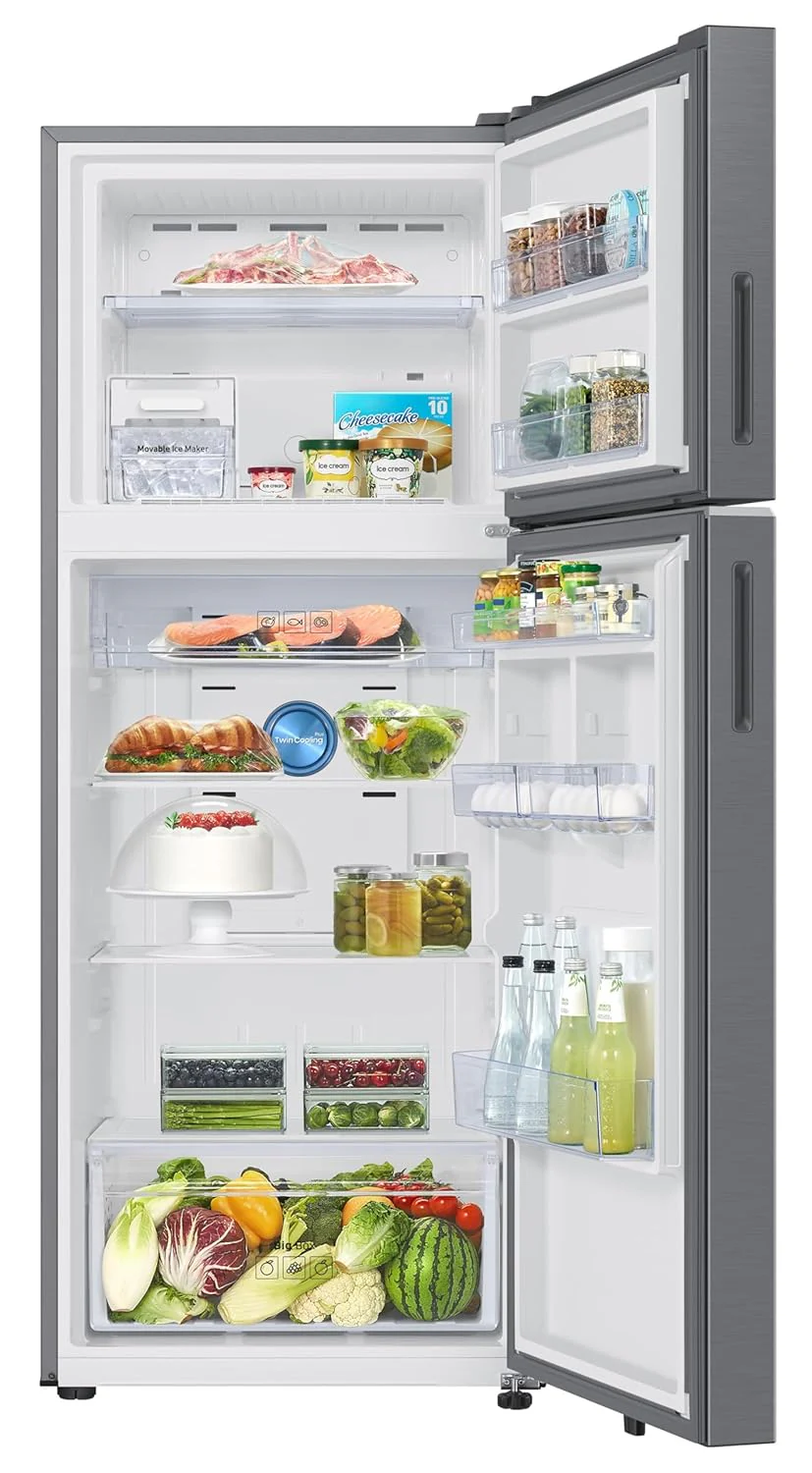 Samsung 419 L, 2 Star, Convertible 5-in-1, Digital Inverter, Frost Free Double Door, Bespoke AI WiFi Enabled Refrigerator (RT45DB6A4B22, Silver, Elegant Inox) - Image 3