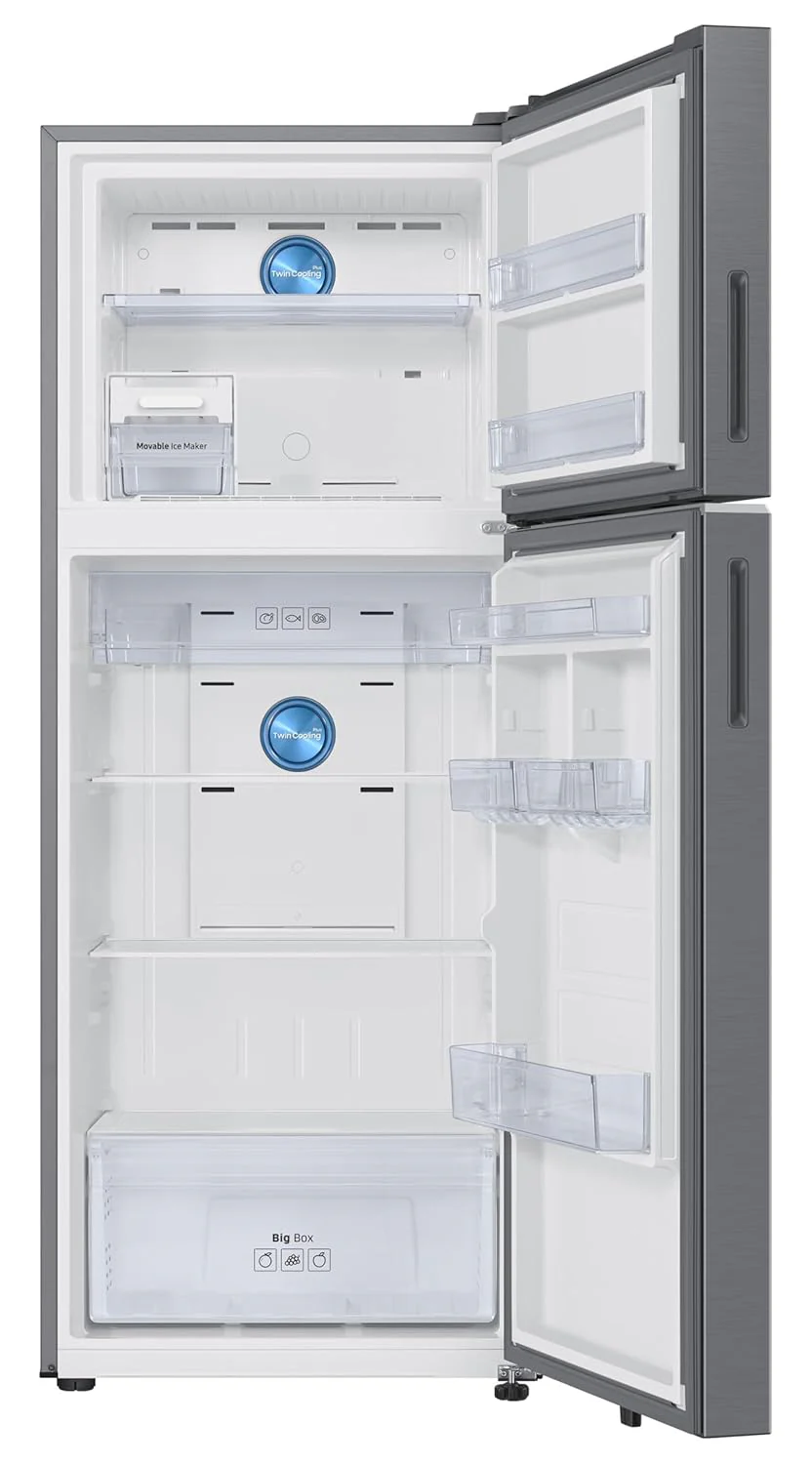 Samsung 419 L, 2 Star, Convertible 5-in-1, Digital Inverter, Frost Free Double Door, Bespoke AI WiFi Enabled Refrigerator (RT45DB6A4B22, Silver, Elegant Inox) - Image 4
