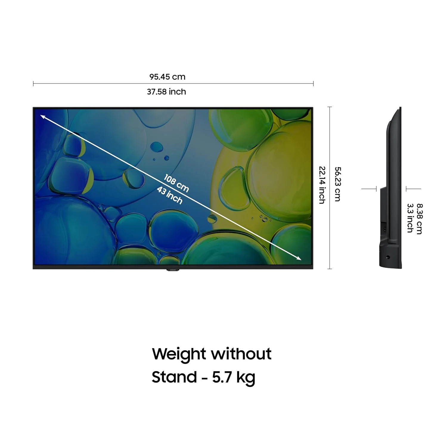 Samsung 43inch 4K UHD LED Smart TV (UA43U8100FUL) – Wi-Fi, Quad-Core Processor, HDR, 3 HDMI / 2 USB - Image 5