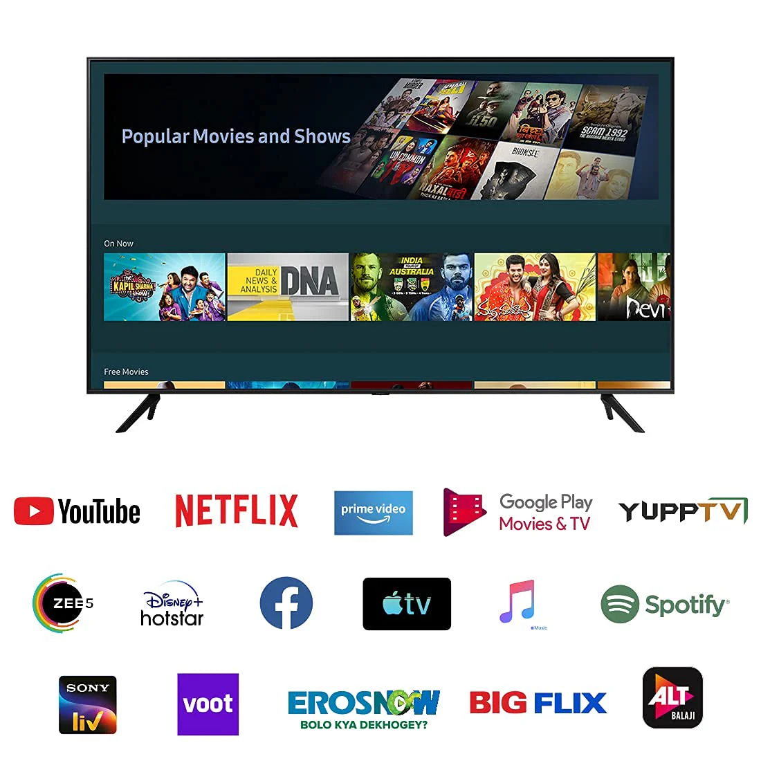 Samsung 43 Inch Crystal UHD 4K Smart TV 43AU8000, HDR, PurColor, Dolby Audio (open box / without box) - Image 2
