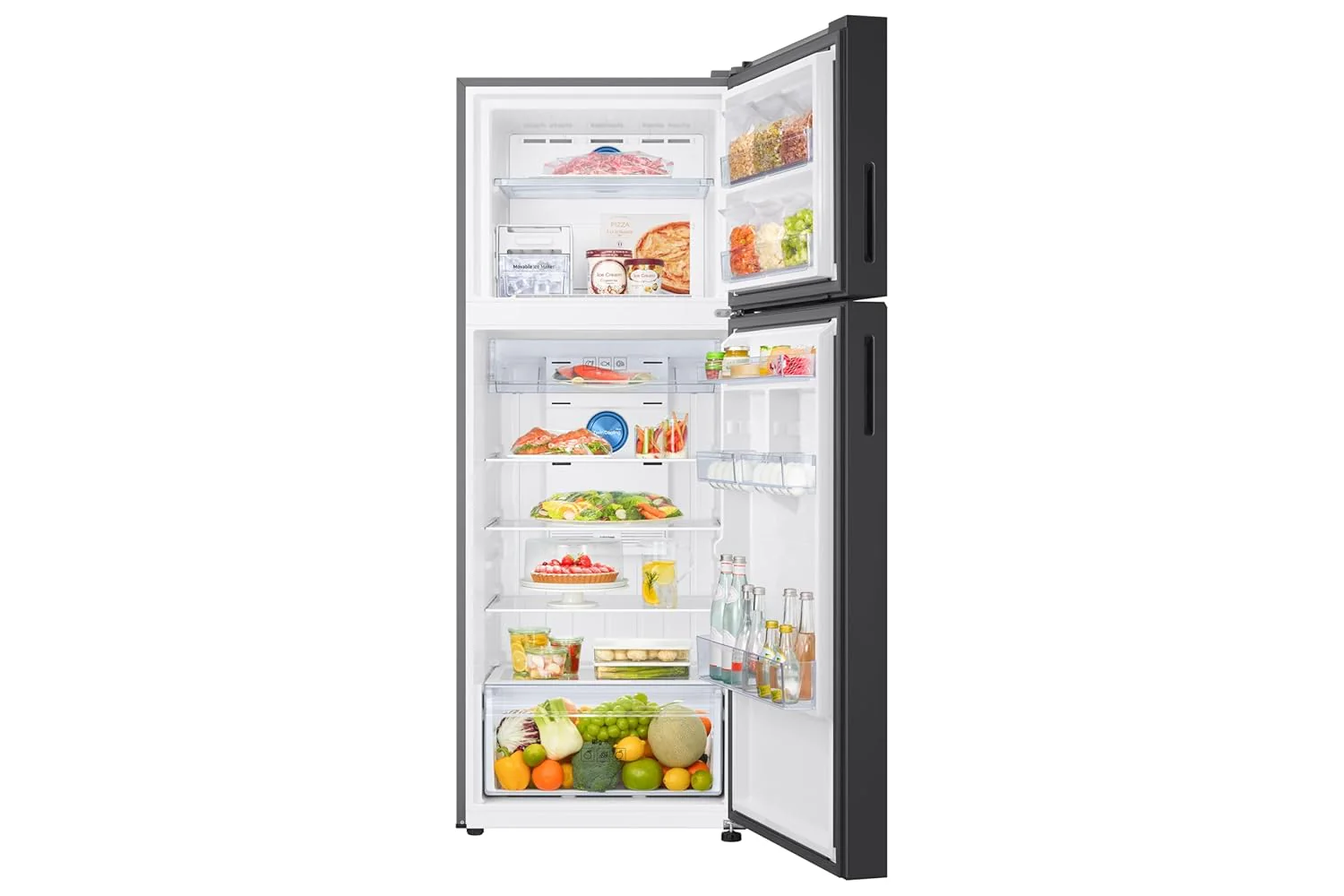 Samsung 467 L, 2 Star, Convertible 5-in-1, Digital Inverter, Frost Free Double Door WiFi Embedded Refrigerator (RT80F51C2BHL, Clean Black) - Image 3