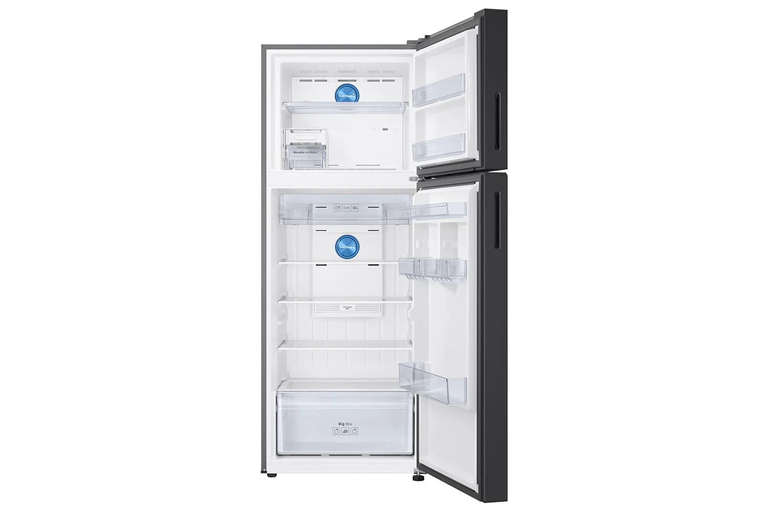 Samsung 467 L, 3 Star, Convertible 5-in-1, Digital Inverter, Frost Free Double Door WiFi Embedded Refrigerator (RT80F51C3BHL, Clean Black) - Image 4