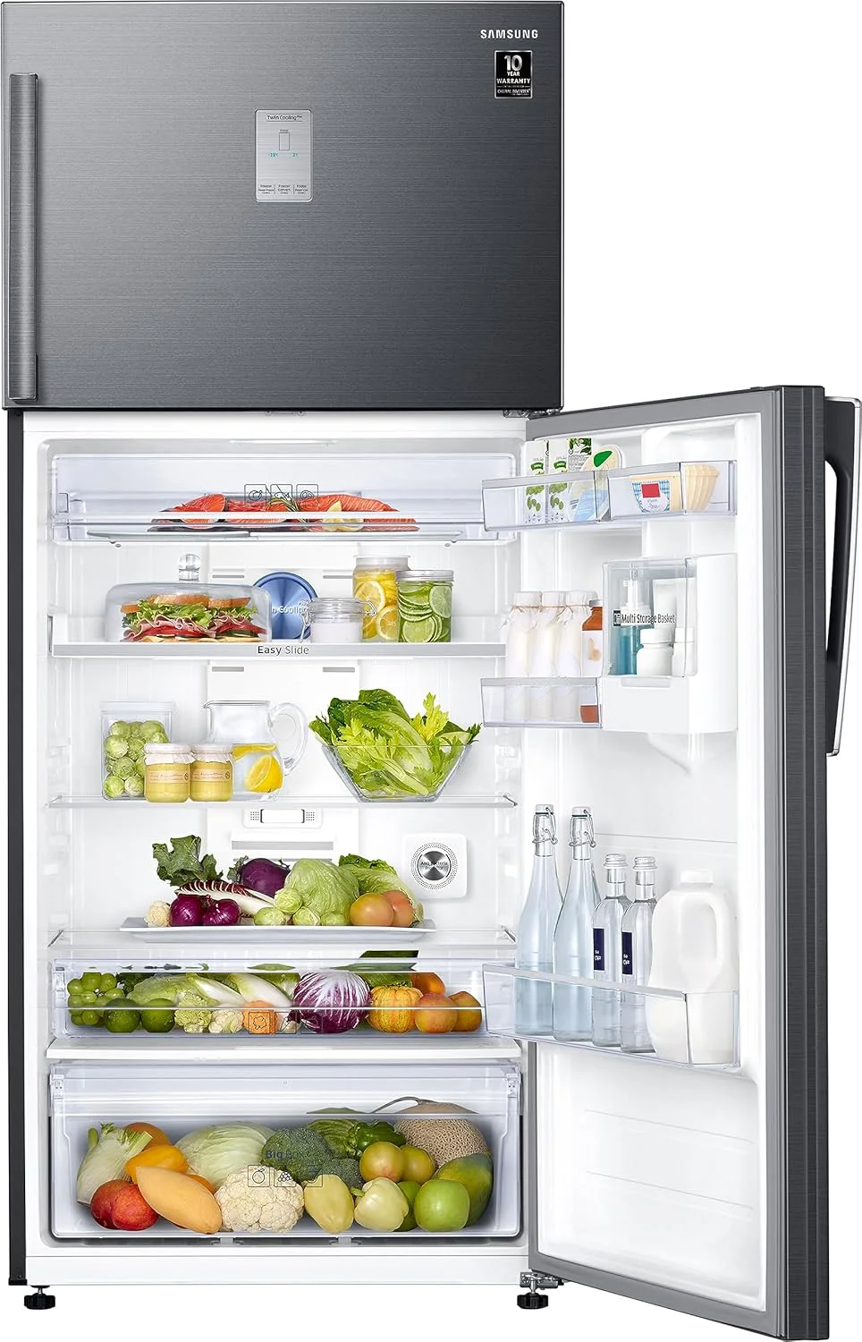 Samsung 530 L, 1 Star, Optimal Fresh+, Digital Inverter, Frost Free Double Door Refrigerator (RT56DG7A6AB1/TL, Black Matt) - Image 2