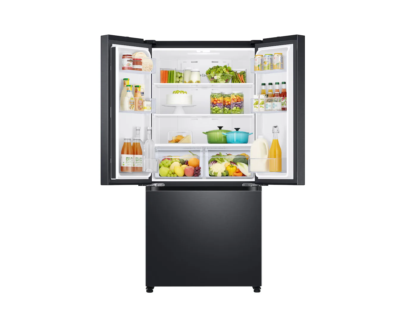 Samsung 550 L, Convertible, Digital Inverter, Frost Free French Door Refrigerator (RF57A5032B1/TL, Silver, Black Matt (Doi)) - Image 4