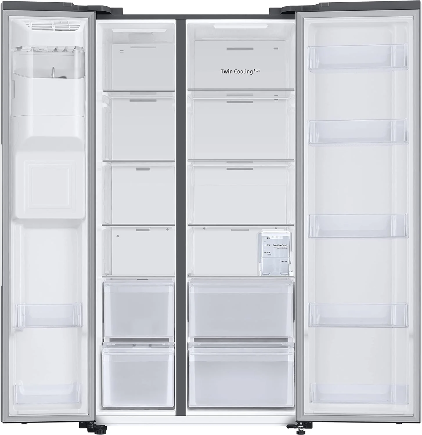 Samsung 633L Convertible 5 In 1 Digital Inverter Side by Side Refrigerator Appliance, (RS78CG8543SLHL, EZ Clean Steel) - Image 5