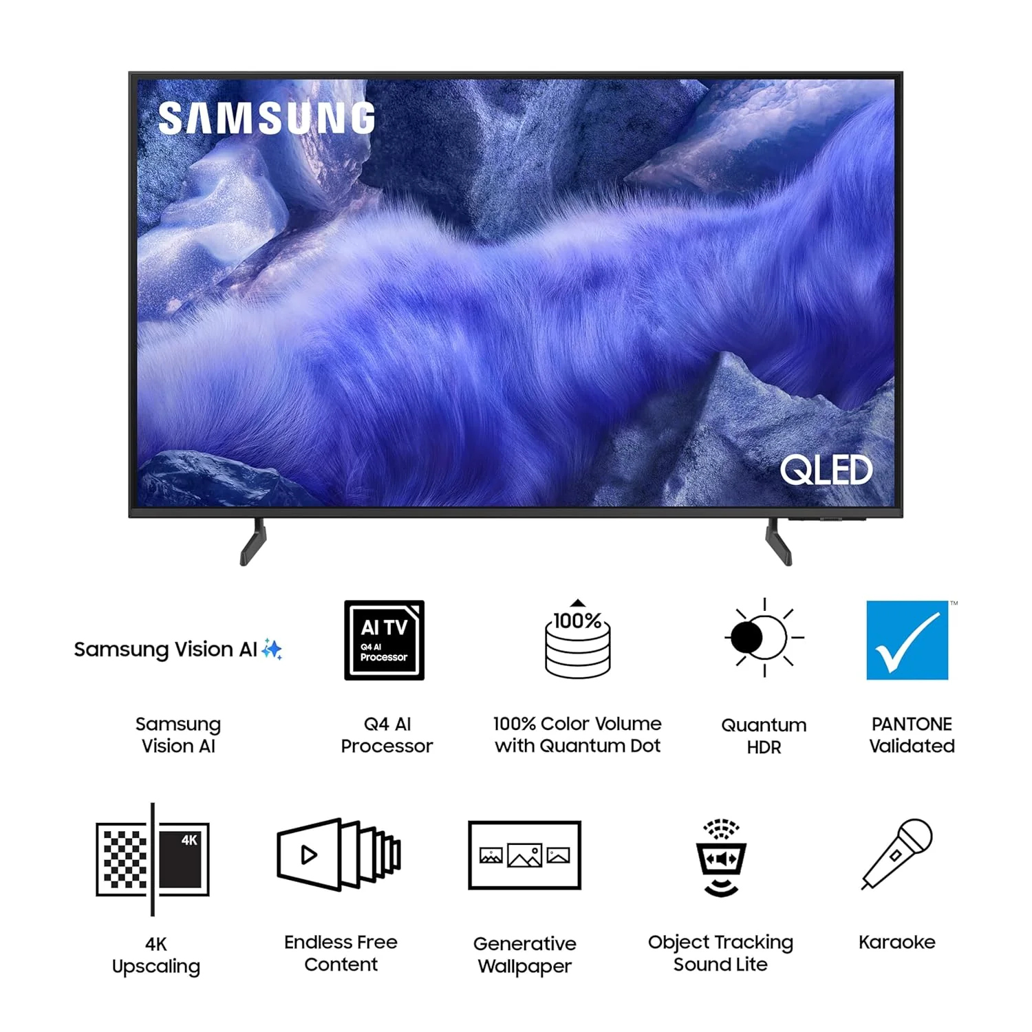 Samsung 65 Inch Vision AI QLED 4K Smart TV QA65QEF1AULXL (Open box / Without box) - Image 7
