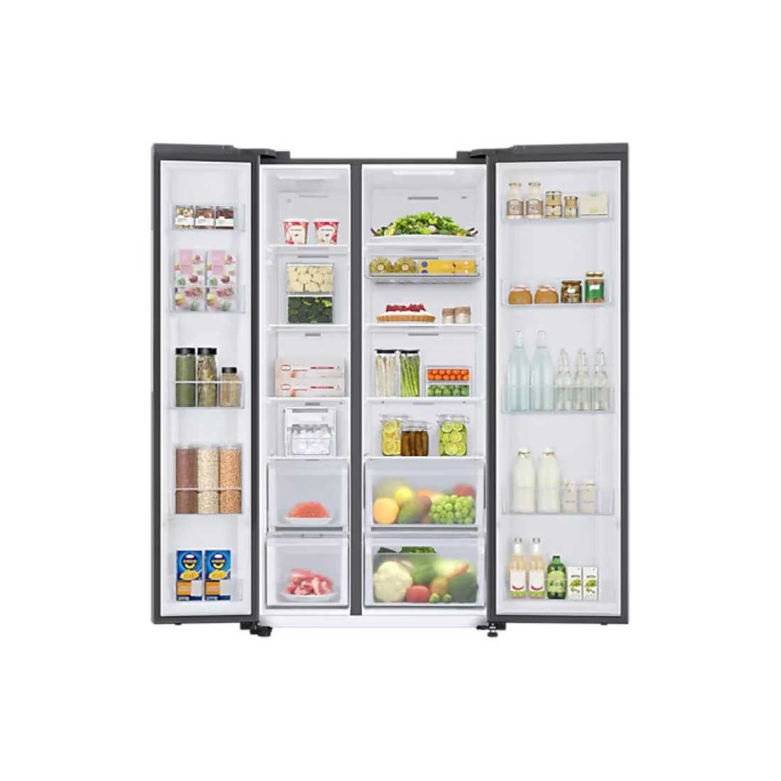 Samsung 653 L, 3 Star, Frost Free, Double Door, Convertible 5-in-1 Digital Inverter, Side By Side AI Enabled Smart Refrigerator with WiFi REF RS76CB81A333HL, Silver - Image 7