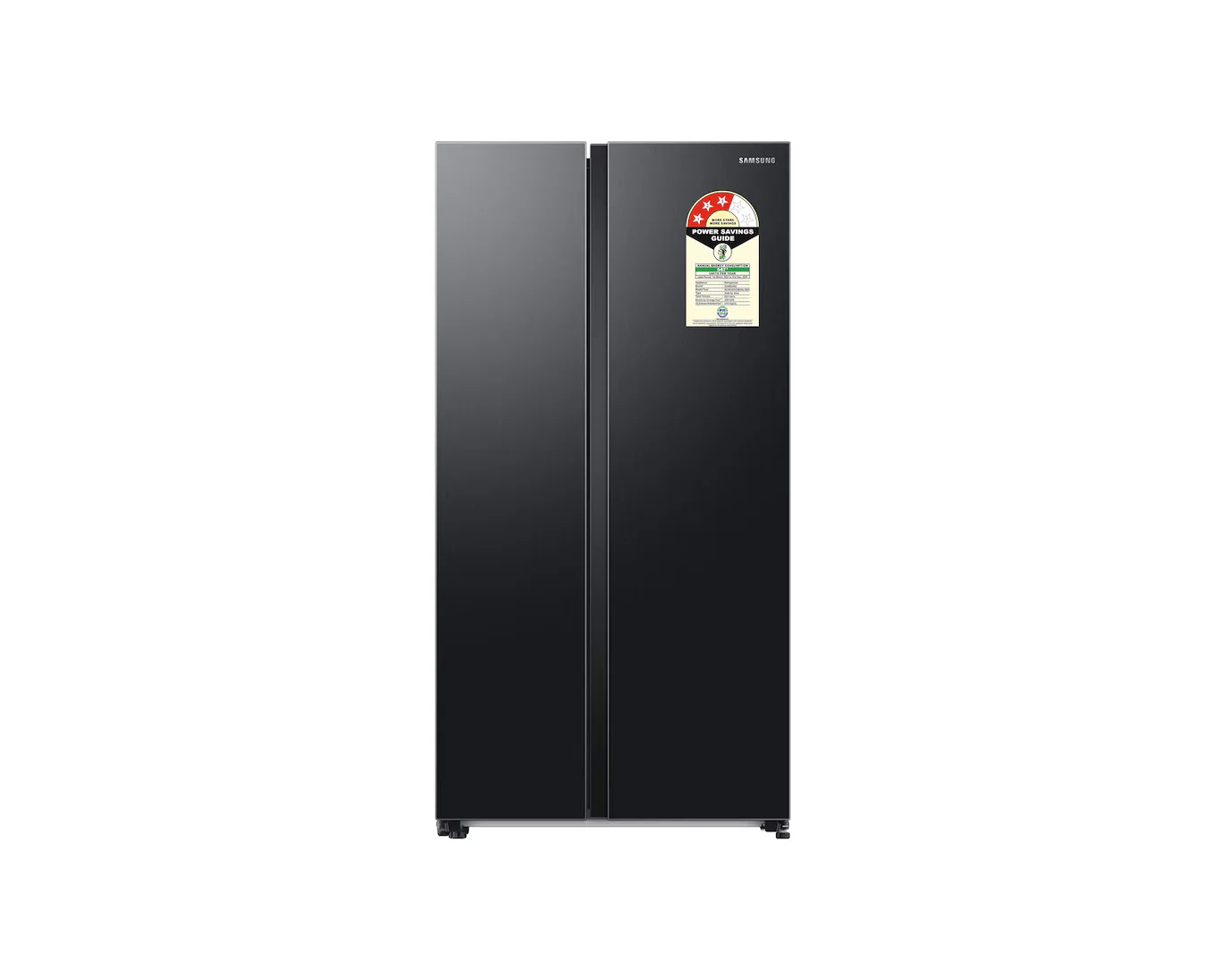 Samsung 653 L, 3 Star, Frost Free, Double Door, Convertible 5-in-1 Digital Inverter, Side By Side AI Enabled Smart Refrigerator with WiFi (RS76CG8103B1HL, Black Matte/Black DOI)