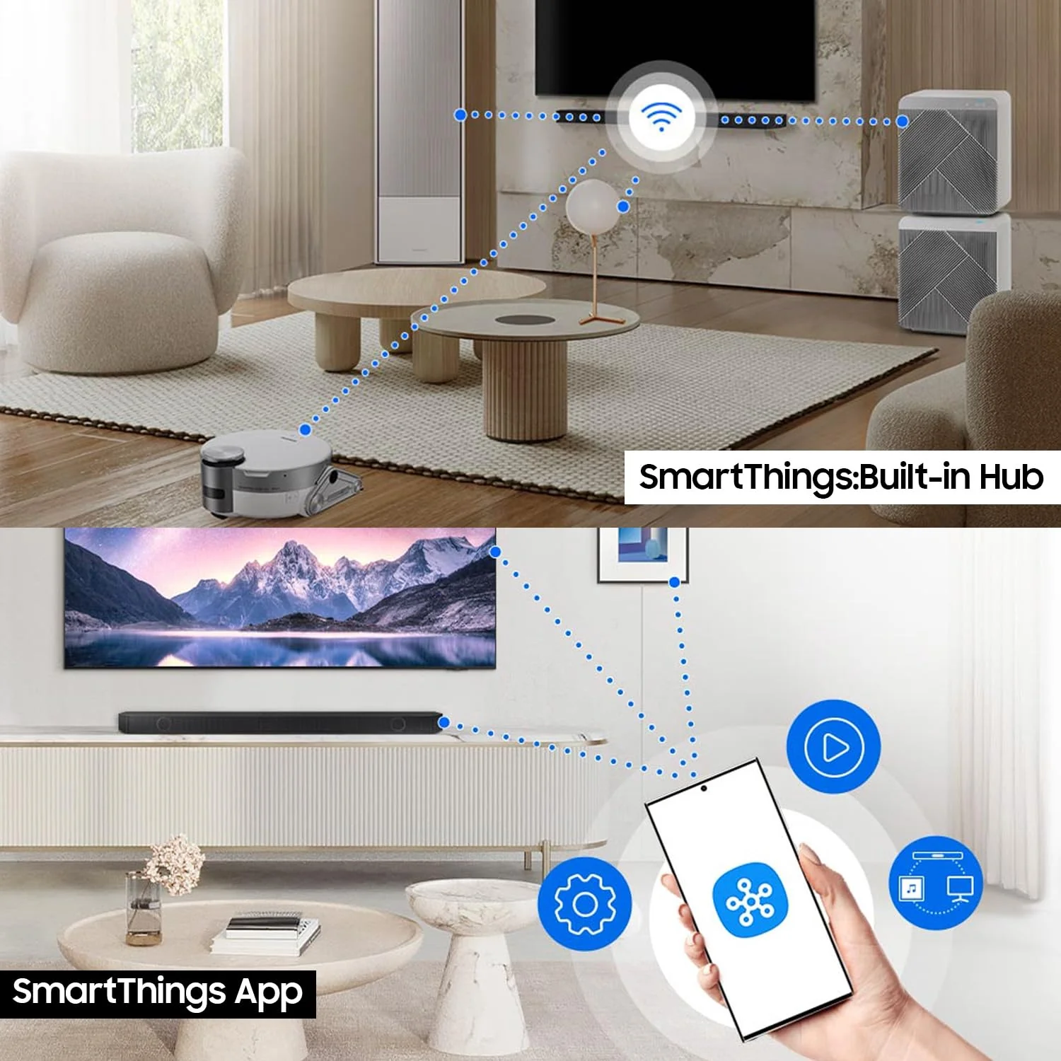 Samsung 656 W 11.1.4 ch (HW-Q990D/XL) Wireless Dolby Atmos Soundbar with Subwoofer, Center/Up/Side Firing Speakers, Surround Sound, Built-in Alexa, AirPlay2, Wi-Fi, Bluetooth, HDMI (Graphite Black) - Image 13