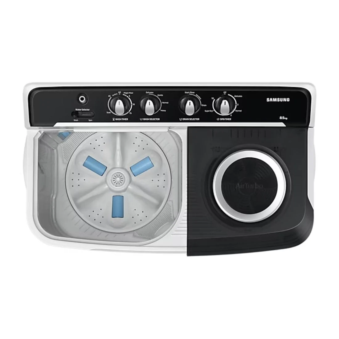 Samsung 7.5  Kg 5 Star Semi-Automatic Top Load Washing Machine Appliance (WT75B3200GG/TL,LIGHT GRAY) - Image 6
