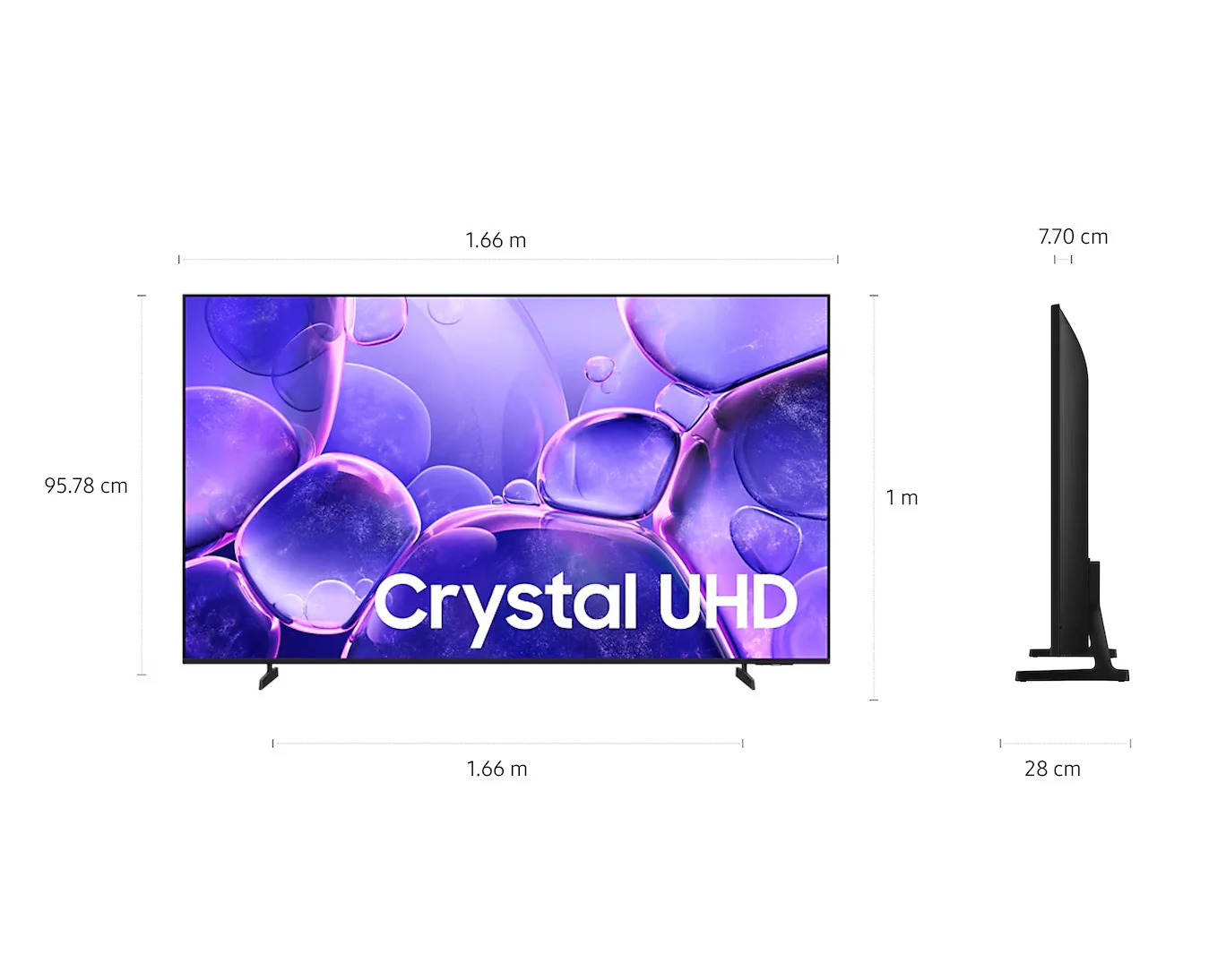 Samsung 75" Crystal UHD Smart LED TV (UA75U8000FUL) – 4K Resolution, HDR, Wi-Fi, Tizen Platform - Image 3