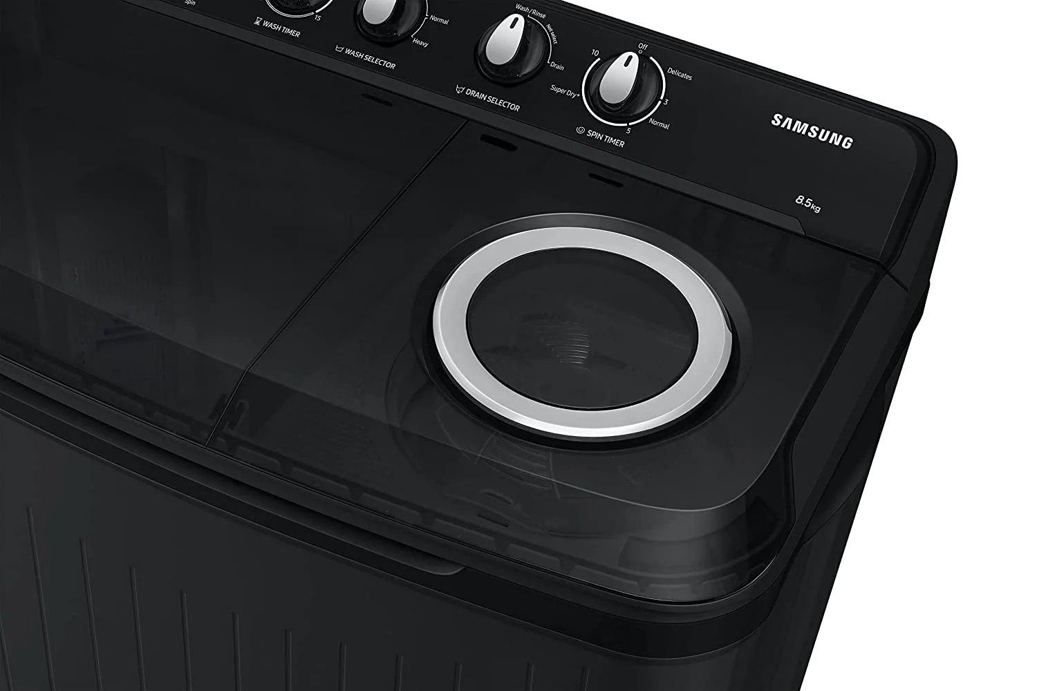 Samsung 8.5 Kg 5 Star Semi Automatic Top Load Washing Machine (WT85B4200GD/TL,DARK GRAY) - Image 6