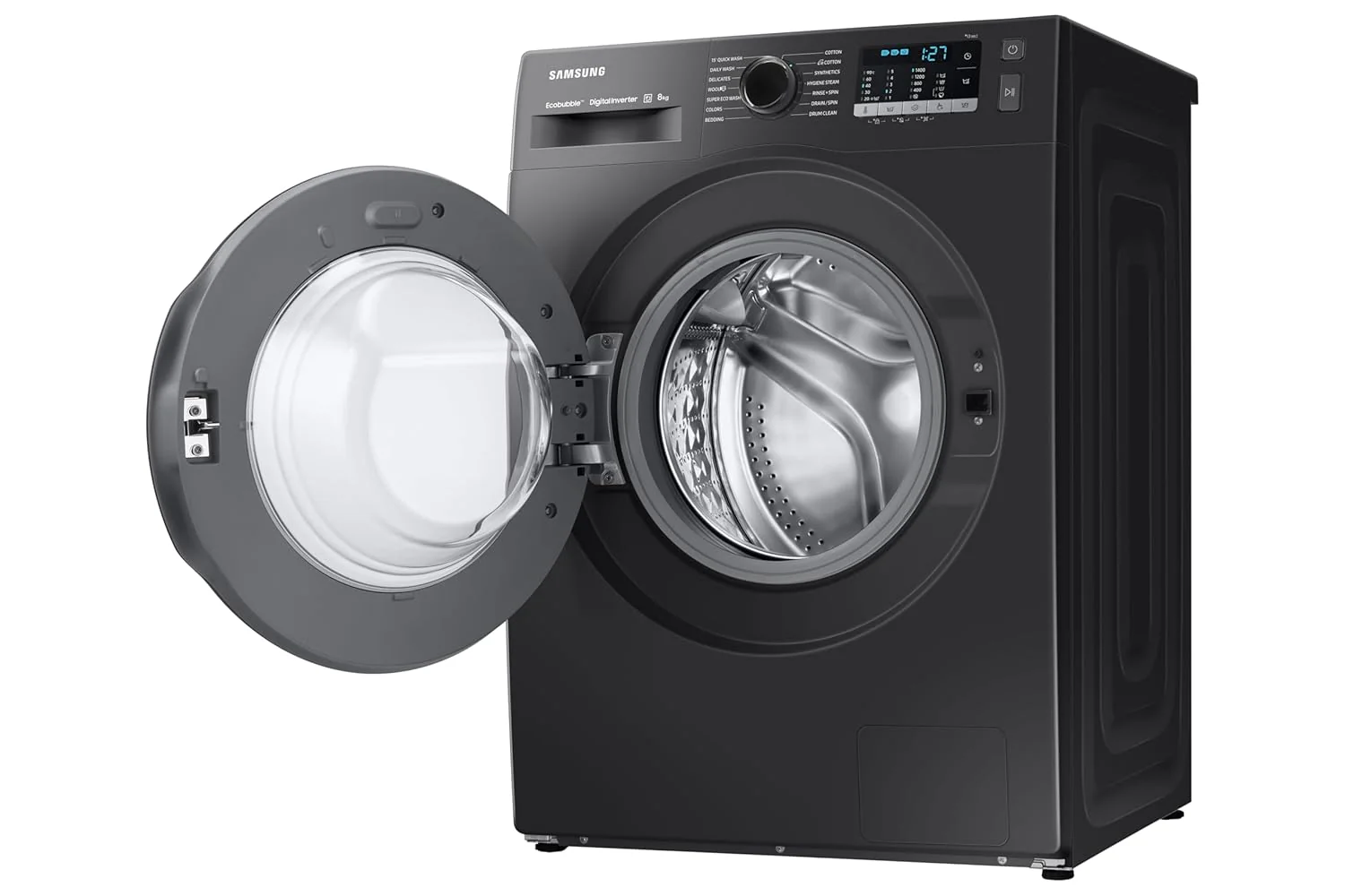 Samsung 8 kg, Hygiene Steam with Inbuilt Heater, Digital Inverter, Fully-Automatic Front Load Washing Machine (WW80TA046AB1TL, Black) - Image 6