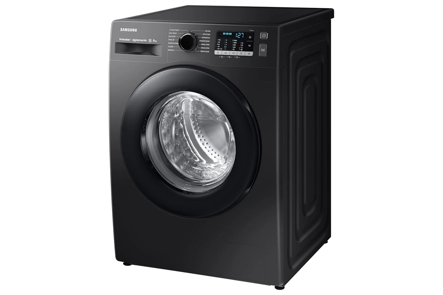 Samsung 8 kg, Hygiene Steam with Inbuilt Heater, Digital Inverter, Fully-Automatic Front Load Washing Machine (WW80TA046AB1TL, Black) - Image 9