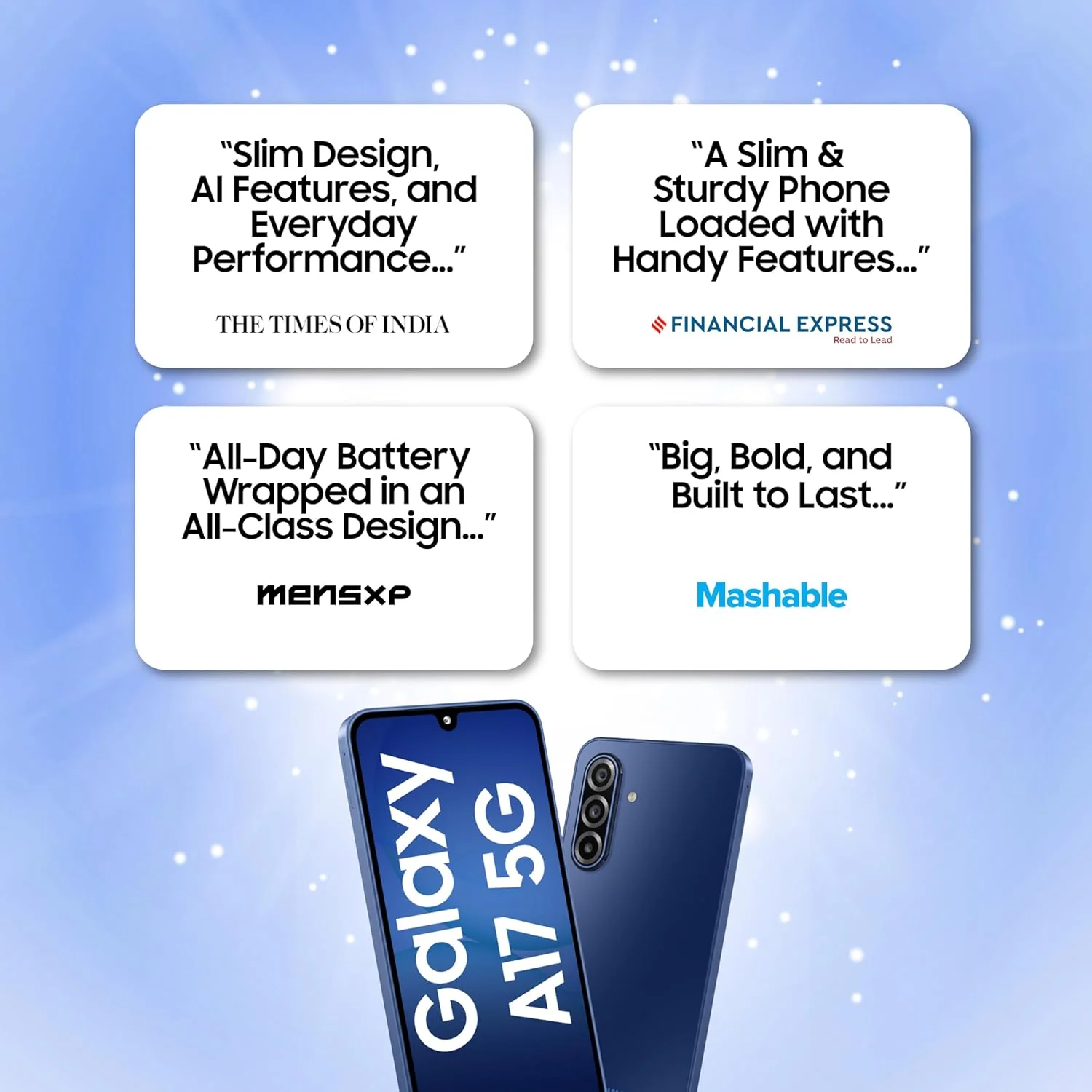 Samsung Galaxy A17 5G (Blue, 6GB RAM, 128GB Storage) | with Travel Adapter | 50 MP No Shake Camera | Gemini Live | Circle to Search | Super AMOLED | Corning Gorilla Glass Victus | 7.5mm Sleek | AI - Image 17