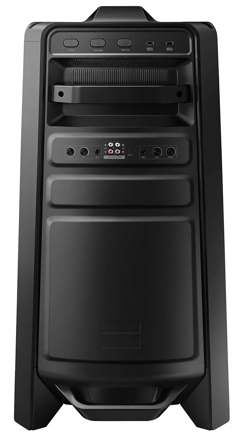 Samsung {MX-T70/XL) Sound Tower High Power Audio, Floor Standing Speaker, Bi-Directional Sound, Water Resistant, Party Lights, Bluetooth Multi-Connection, USB Music Playback (Black) (Open Box / Without Box) - Image 12
