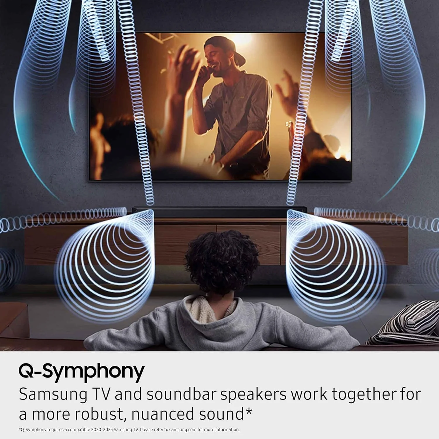 Samsung Q-Series Soundbar HW-QS700F 3.1.2 ch Subwoofer (2025 Model) Convertible Fit, Wireless Dolby Atmos, Q-Symphony - Image 4