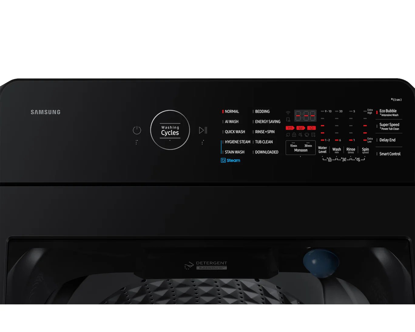 Samsung Smart Choice 10 Kg, 5 Star, AI Wash, Ecobubble, AI Energy Mode, AI VRT+, Soft Closing Door, Wi-Fi, Digital Inverter, Fully-Automatic Top Load Washing Machine (WA80F10B3BTL, Black Caviar) - Image 6